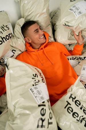 Basic Hoodie - oranžinė