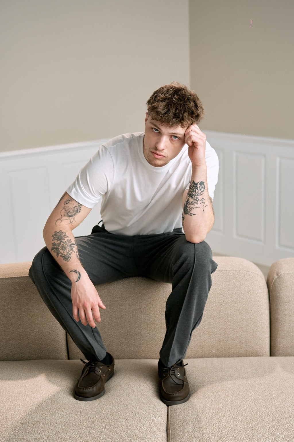 Performance Pants Laisvas pritaikymas - medžio anglies