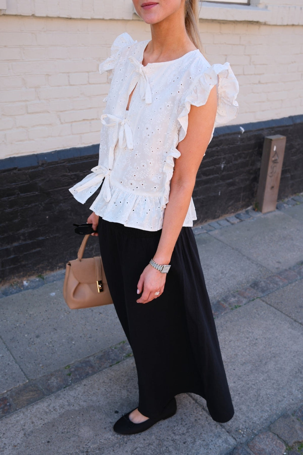 Linn Smock Ancle sijonas - juodas