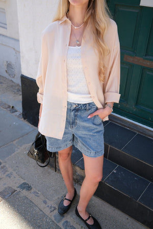 Mia marškinėliai - smėlio spalvos