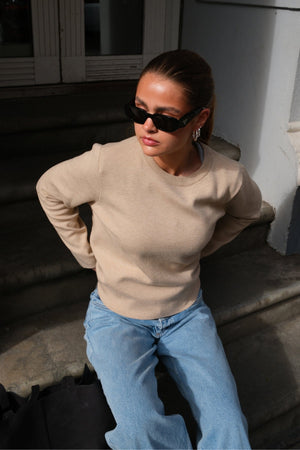 Reynard O kaklo megztinis - humusas