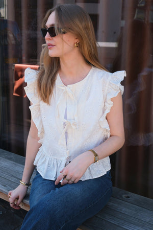 „Cilie Top“ - „Cloud Dancer“