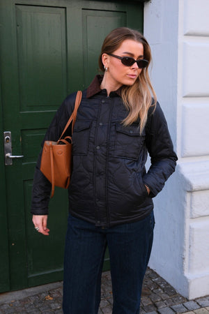 Ella Quiltet Jacket - Black