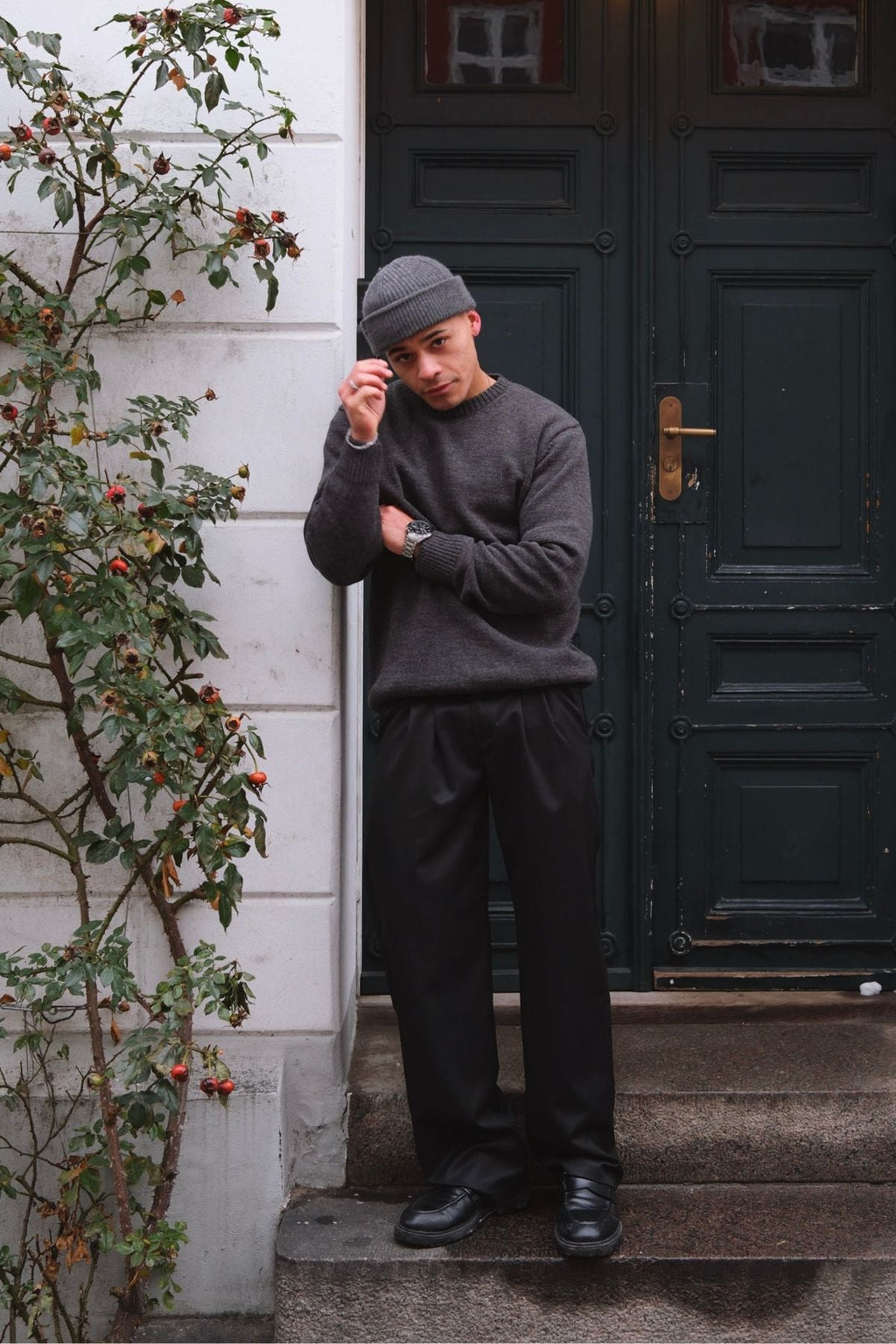 Easton Knit – tamsiai pilka