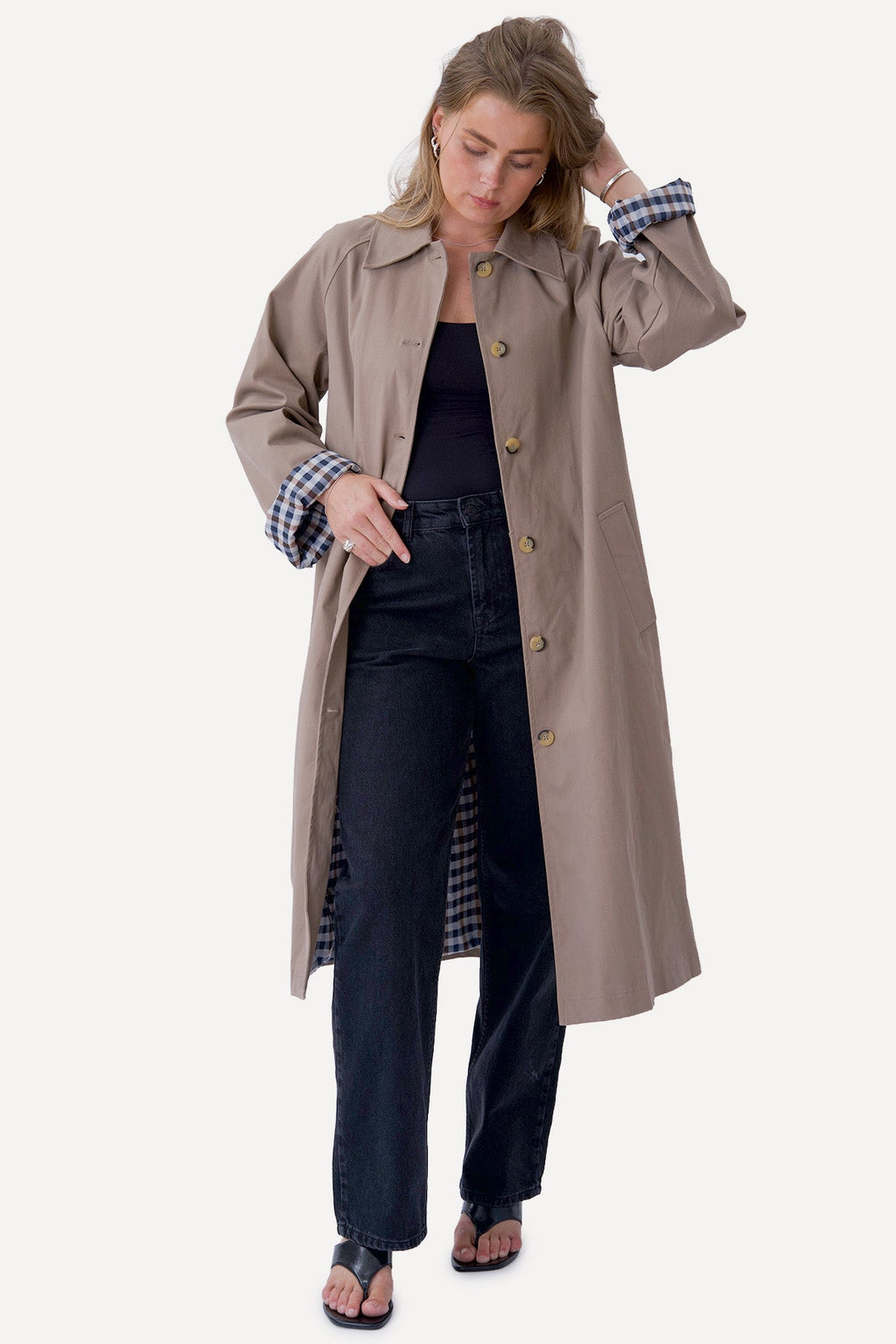 Livia Trenchcoat - smėlio spalvos