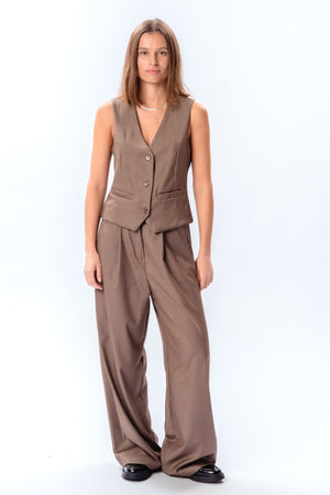 Nadia liemenė ir pants (Taupe) - paketo sandoris