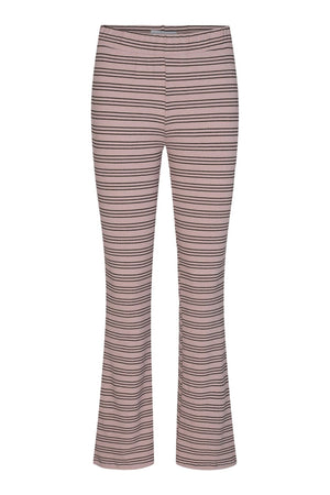 Natalia Flair Pants - Rose Gold Lurex