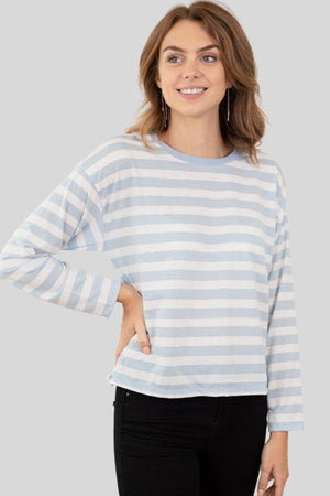 Nelli Long Sleeve Sweater - Light Blue