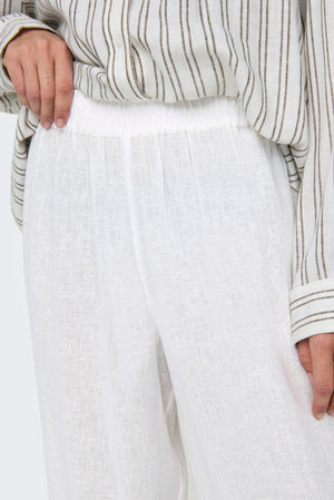 Tokyo Linen Pants - Bright White