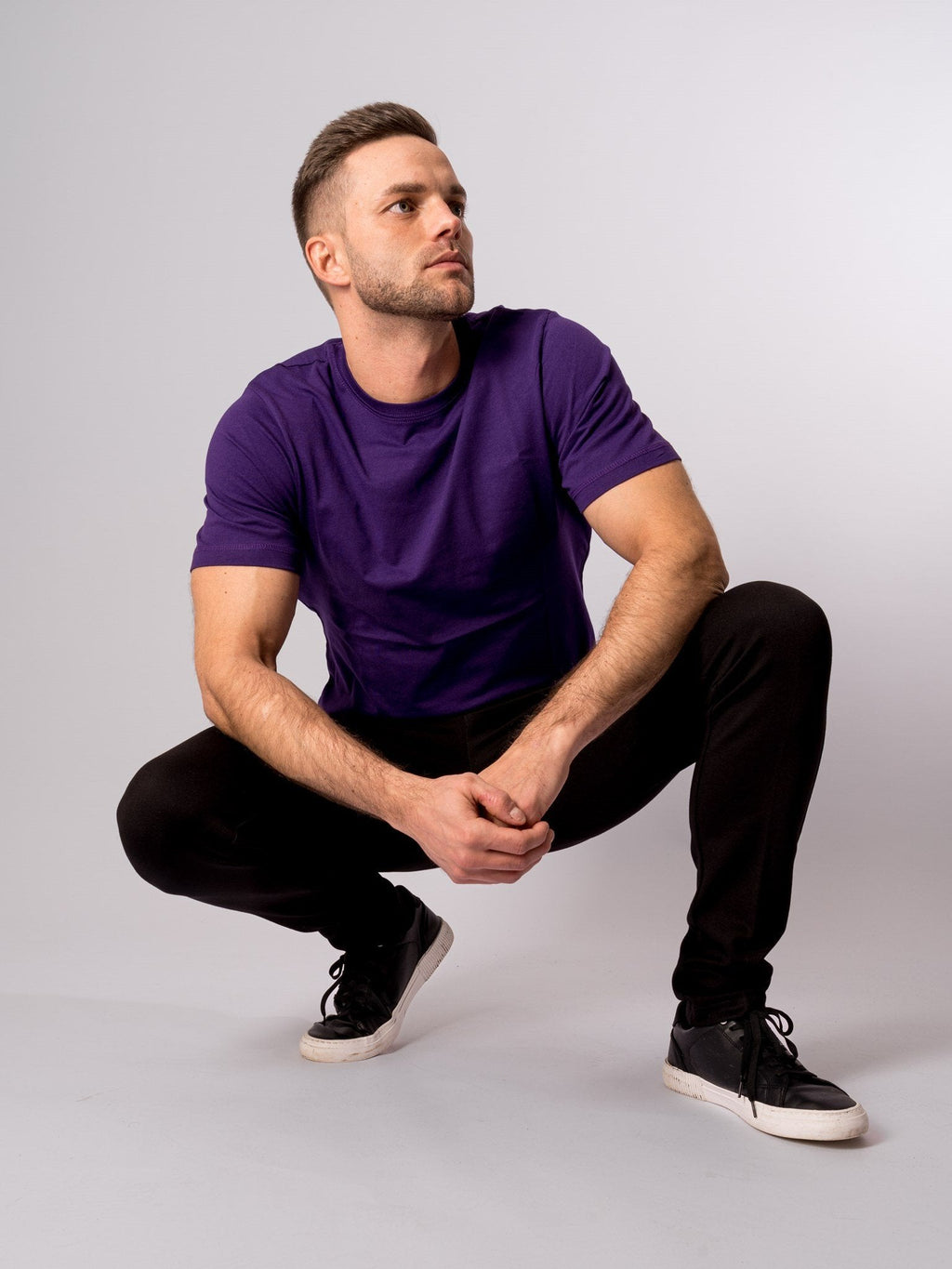 Organic Basic T-shirt - Purple