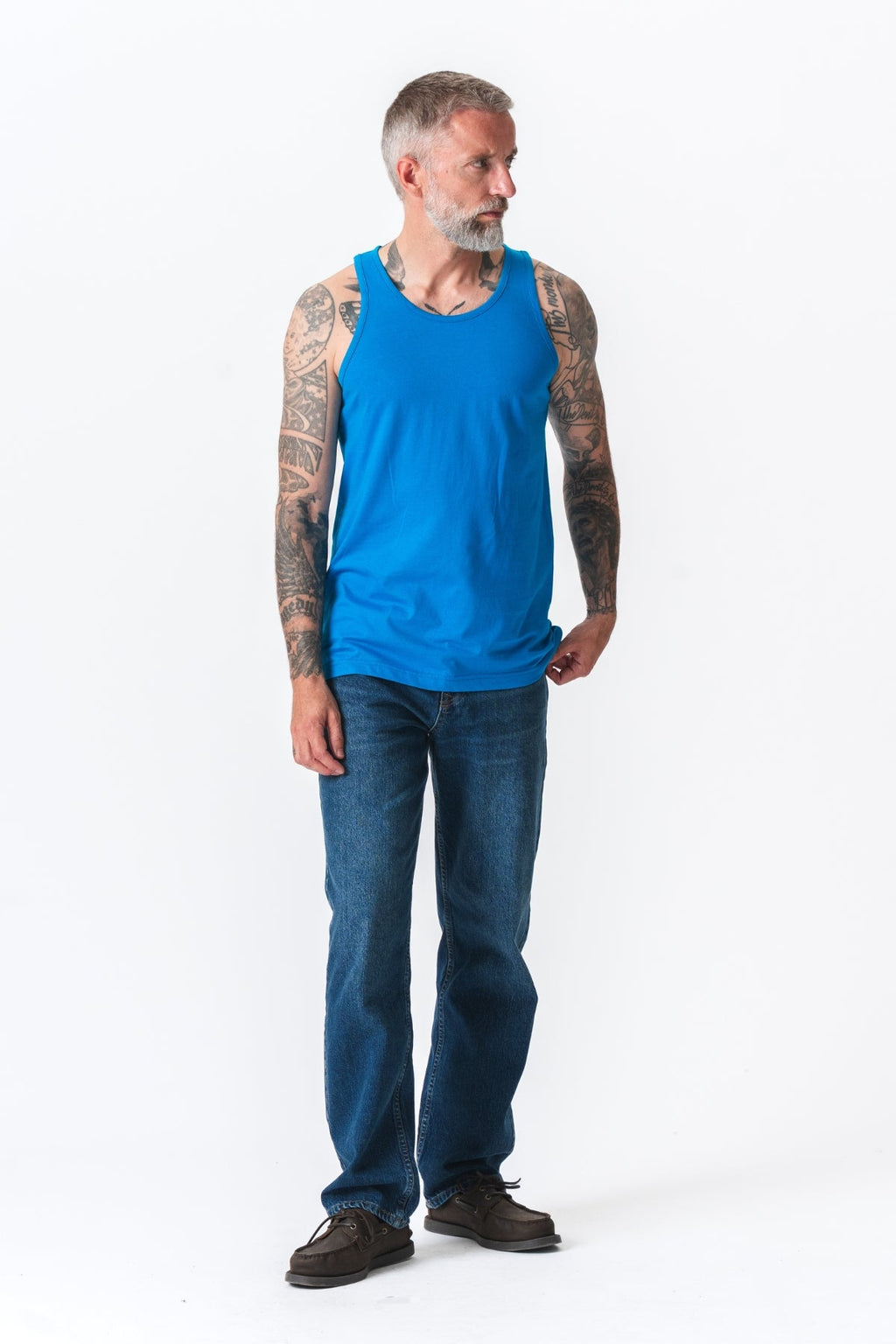 Basic Tanktop - benzino mėlyna spalva