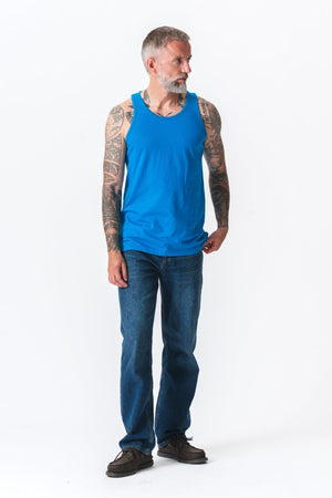 Basic Tanktop - benzino mėlyna spalva