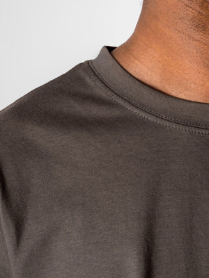 Negabaritiniai marškinėliai - plieninė pilka