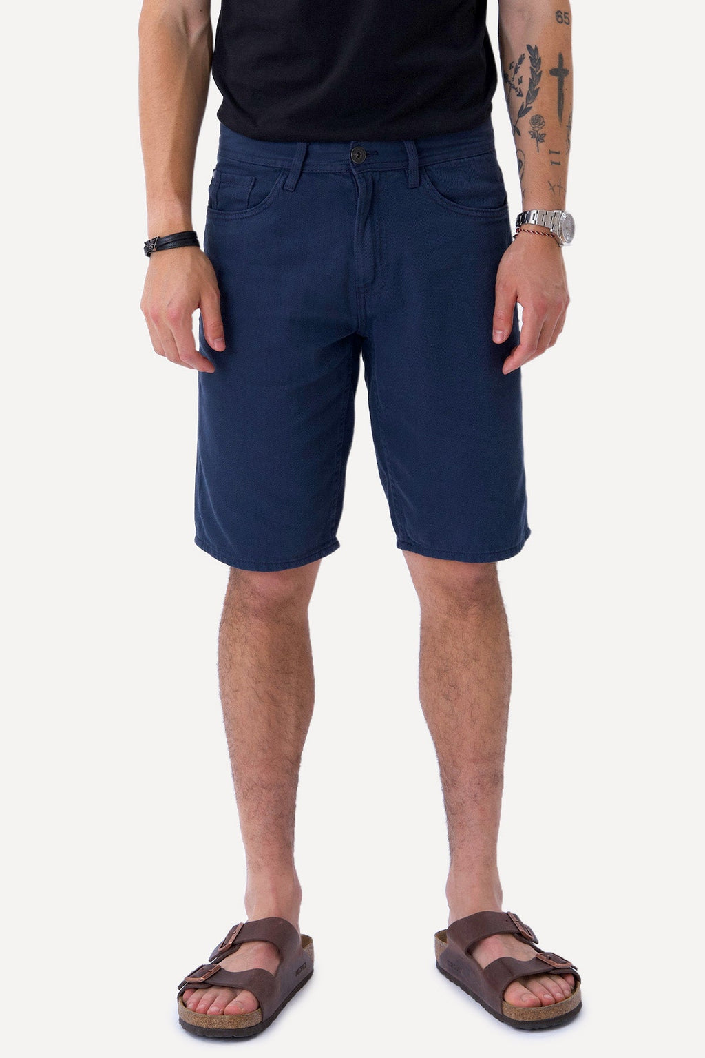 Pilypas džinsinis Shorts - karinis jūrų laivynas
