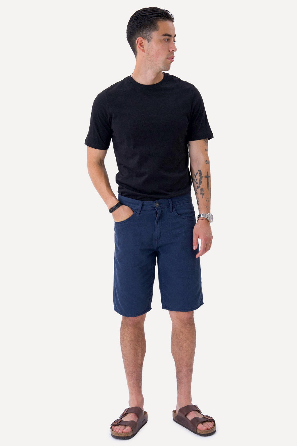Pilypas džinsinis Shorts - karinis jūrų laivynas