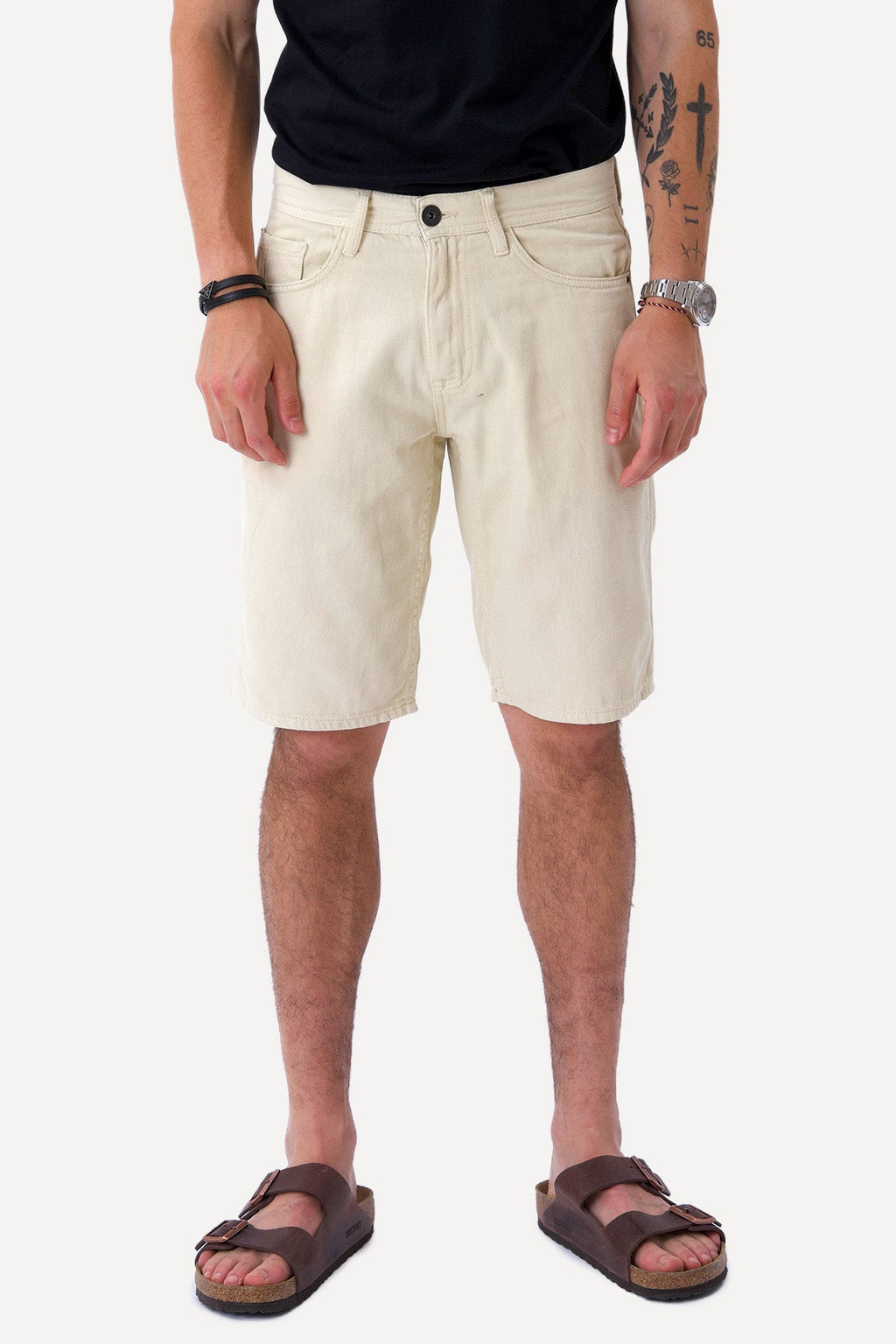 Pilypas džinsinis Shorts - Smėlis