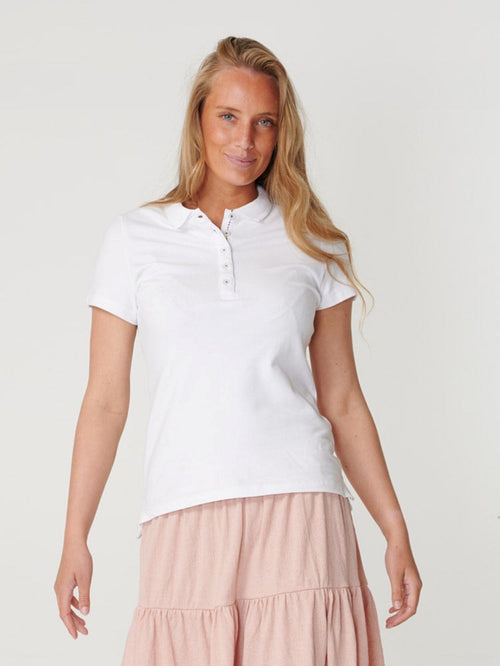 Polo Shirt - Hvid - TeeShoppen - Hvid