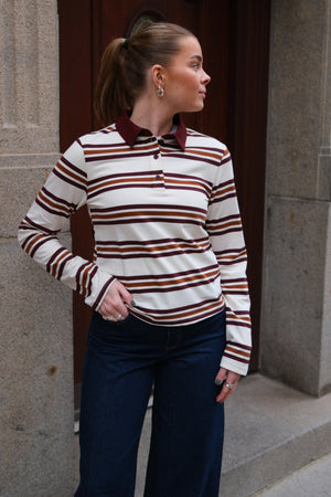 Nana L/S Polo Top - Java