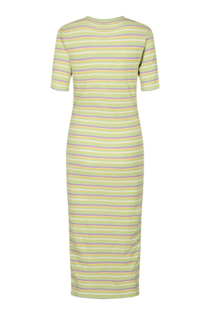 Roberta Dress - Mint Stripe