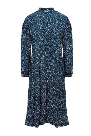 Sara ilgomis rankovėmis suknelė - žalia