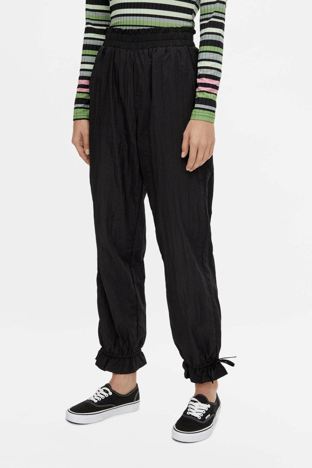 Silena aukšto juosmens Pants - juoda