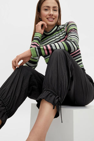 Silena aukšto juosmens Pants - juoda