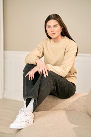 Basic Crewneck - smėlis (panele)