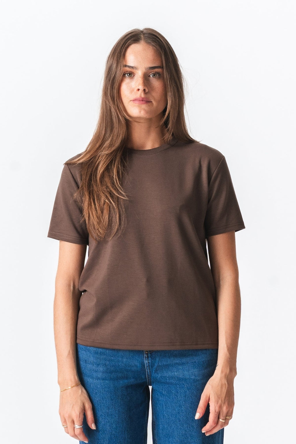 Leah Loose T-shirt - Brown