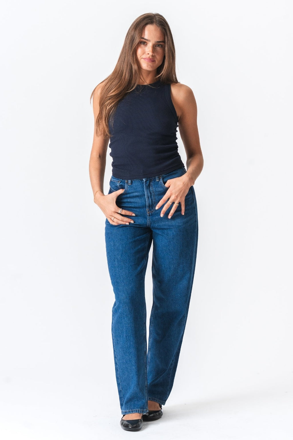 Briaunotas viršus - mėlyna