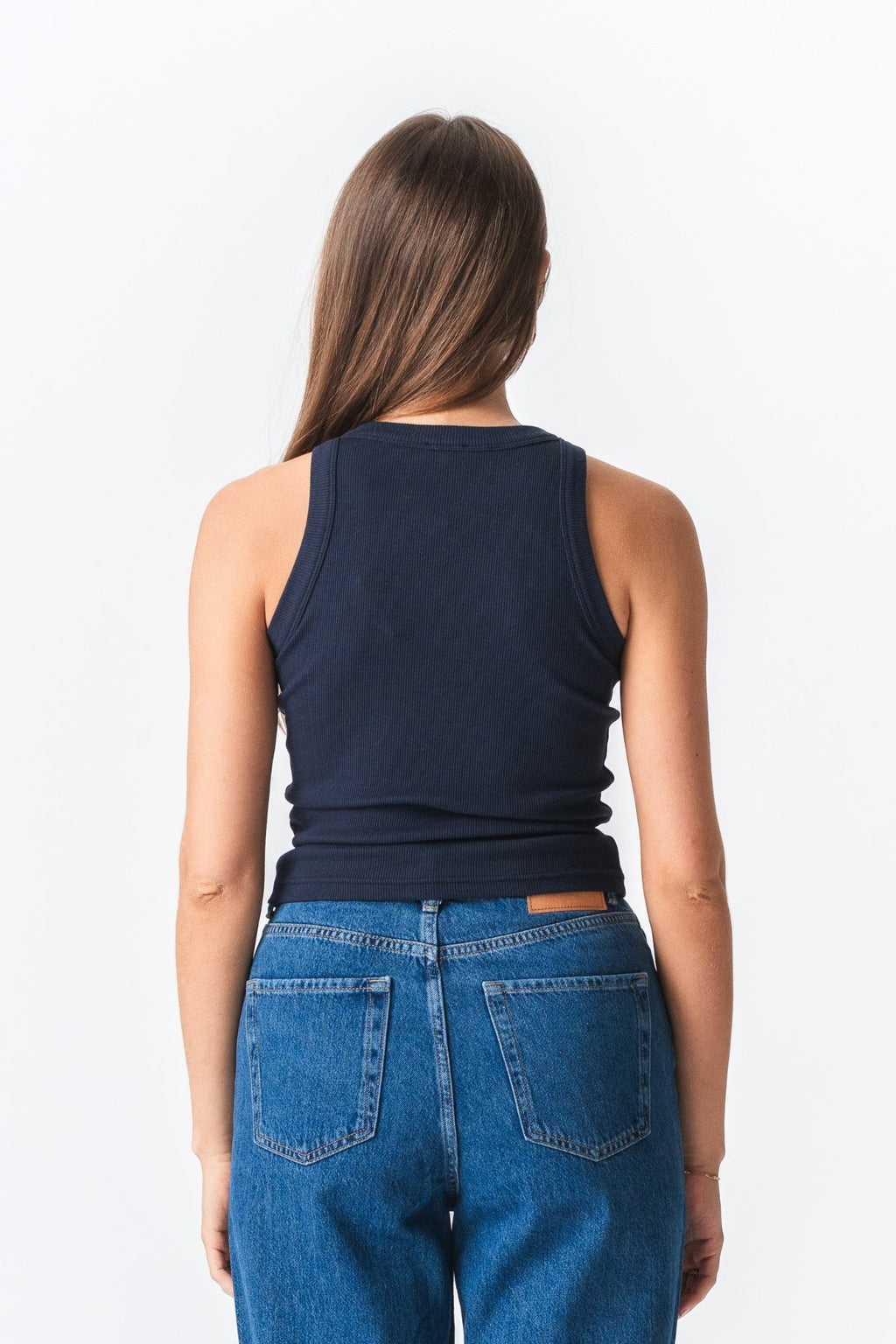 Briaunotas viršus - mėlyna