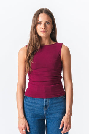 Ellie Top - Burgundy