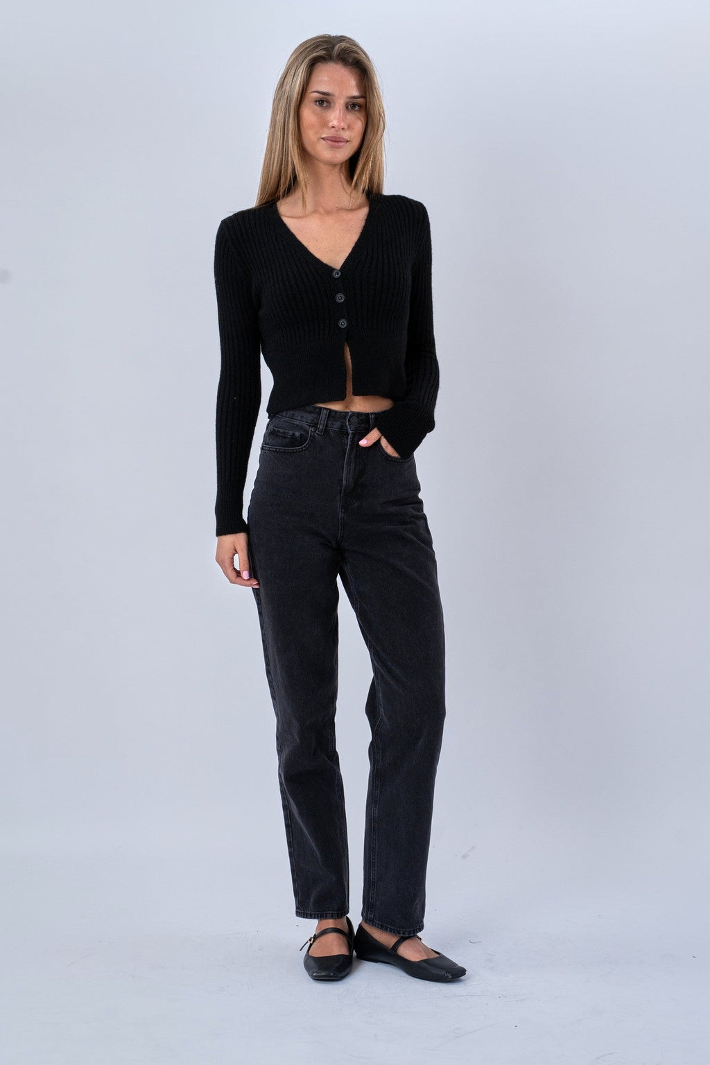 Nova Blouse Knit - Black