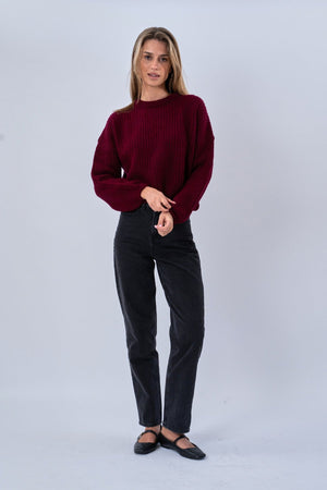 Gabriela Knit - Burgundy