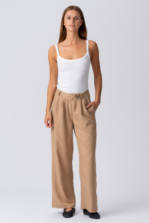 Emma Pants Loose - Brown