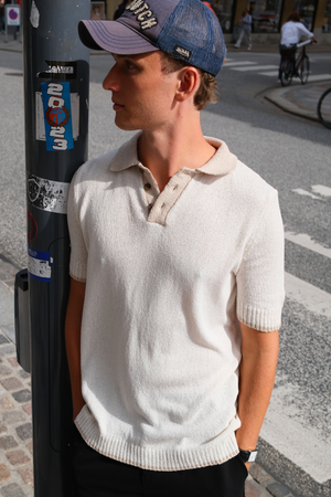 Knitted Polo - Ecru