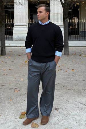 Pullover Cable Knit - Black