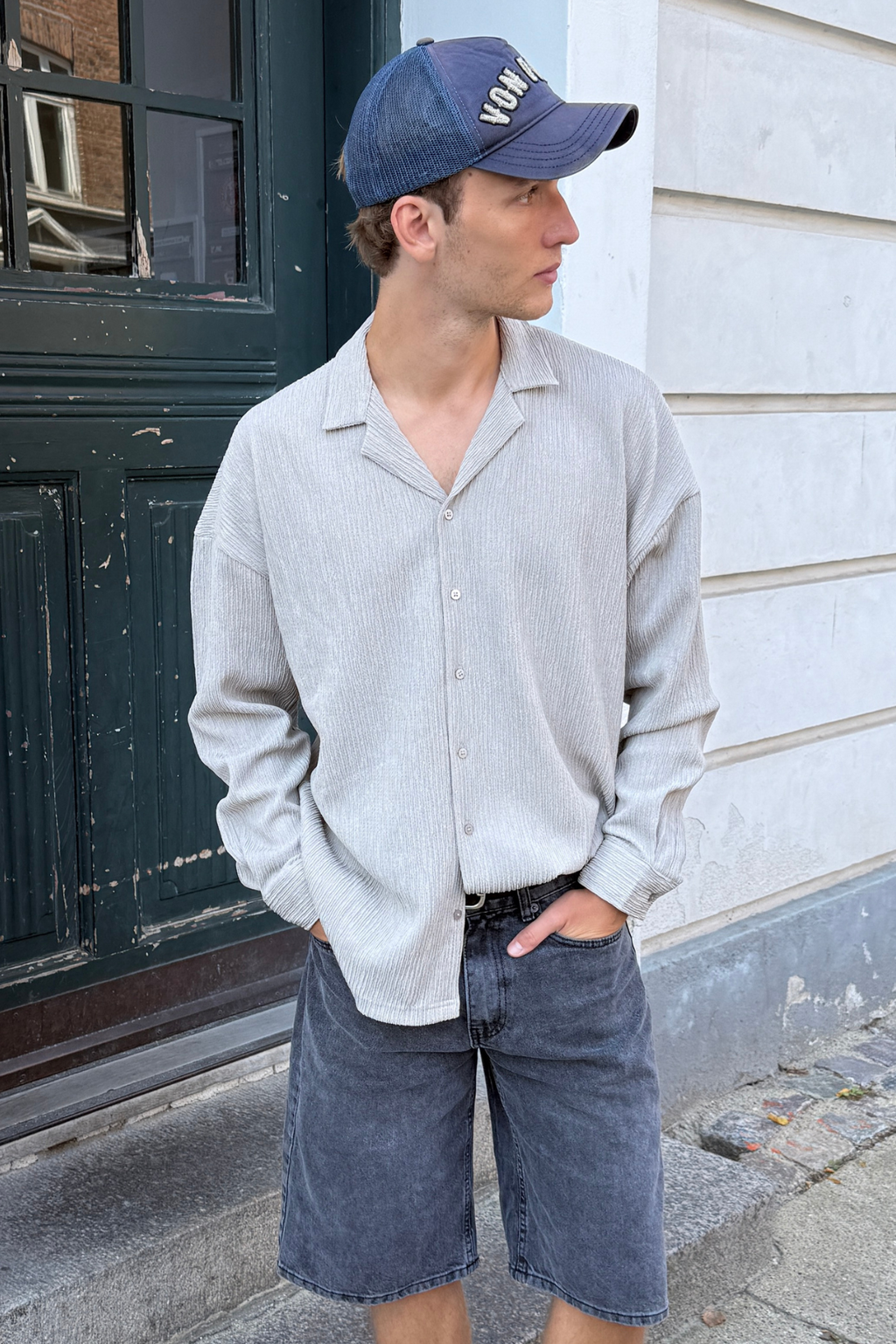 Aidano marškinėliai - smėlio spalvos