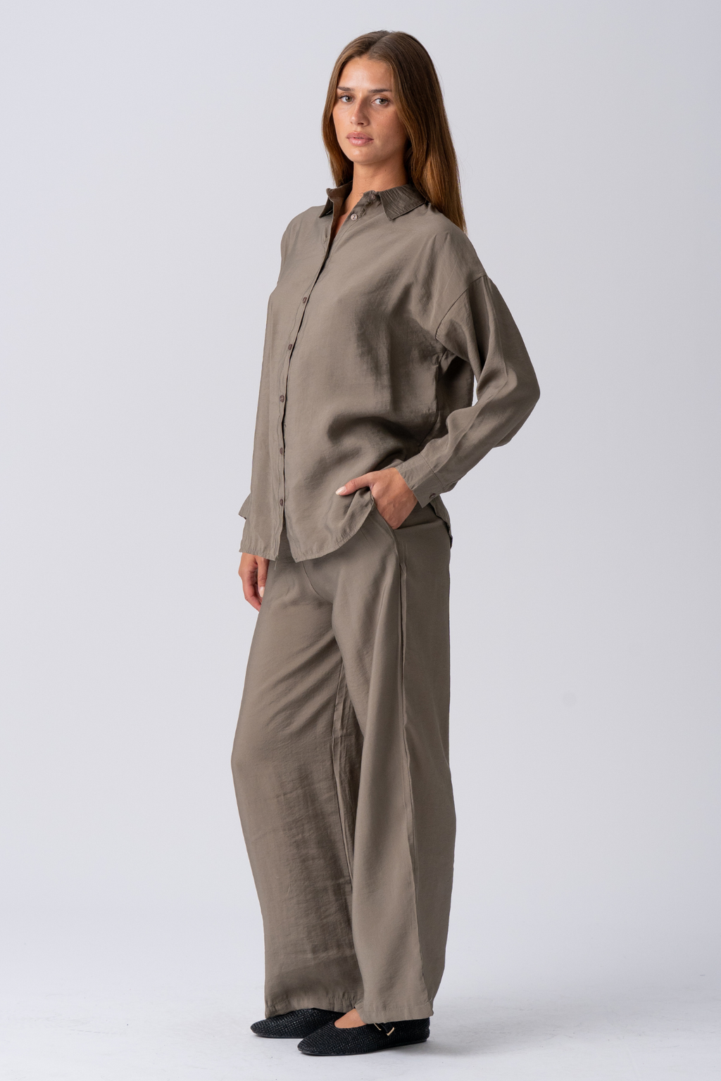 Mia Pants + MIA marškinėliai (chaki) - pakuotės sandoris