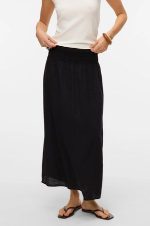 Linn Smock Ancle sijonas - juodas