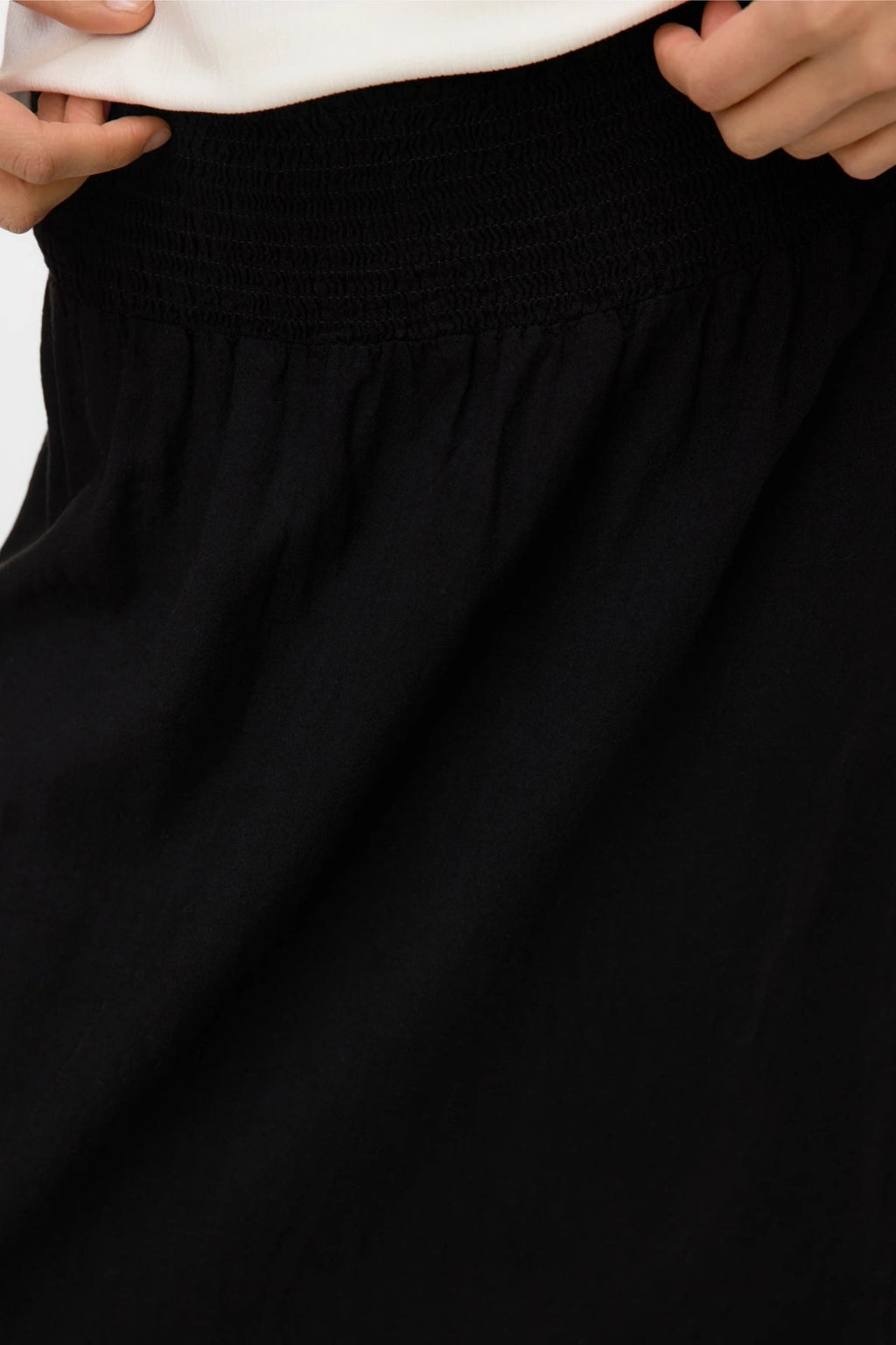 Linn Smock Ancle sijonas - juodas