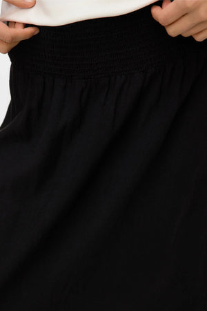 Linn Smock Ancle sijonas - juodas