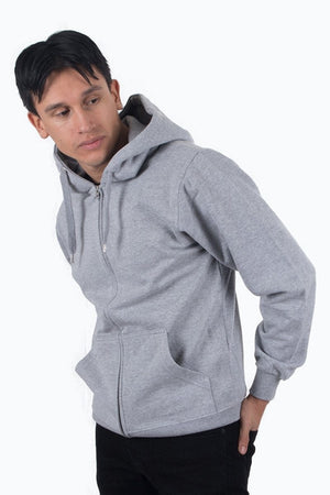 Zip Sweat Hoodie - Light Gray