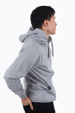 Zip Sweat Hoodie - Light Gray