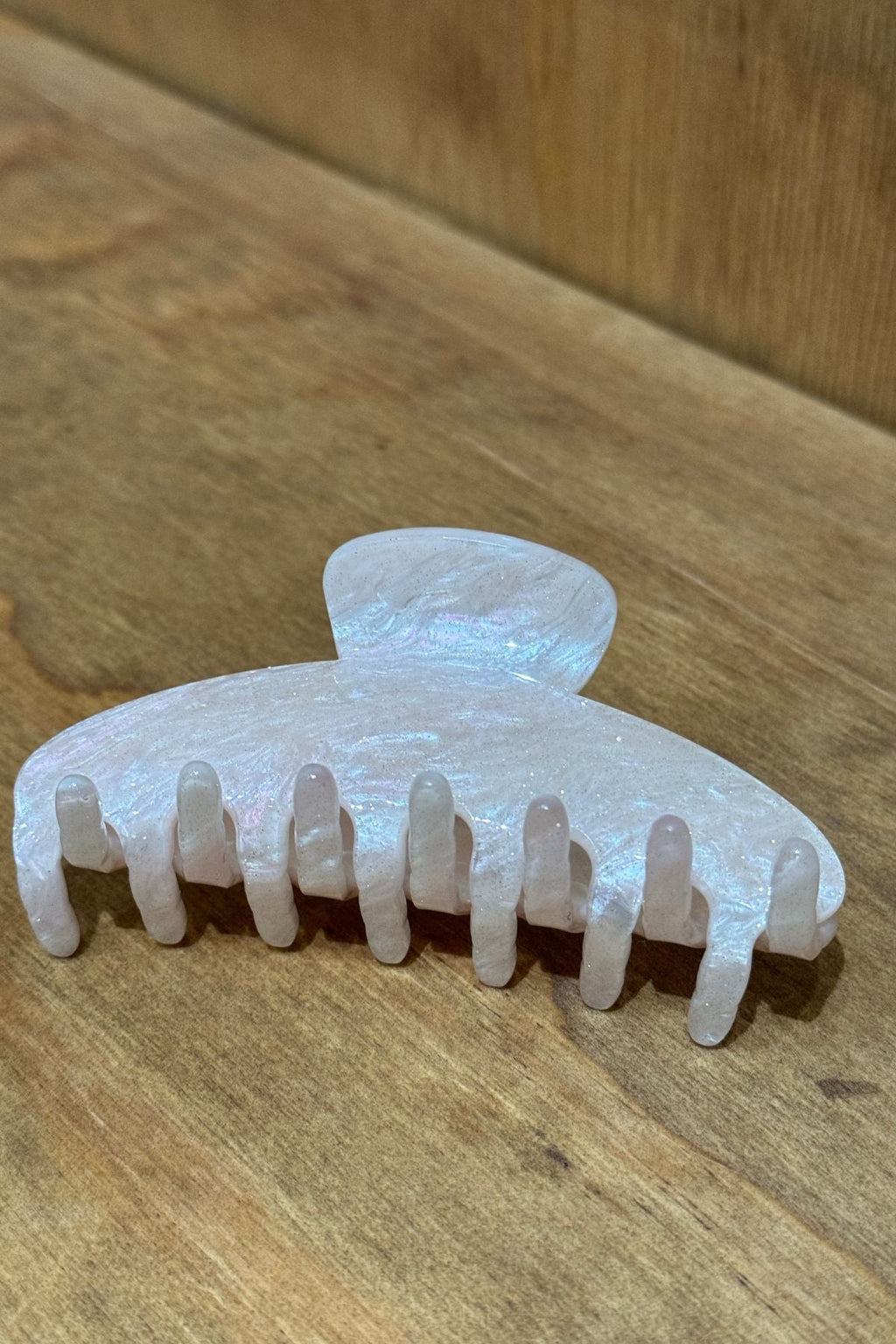 Plaukų spaustukas - baltas