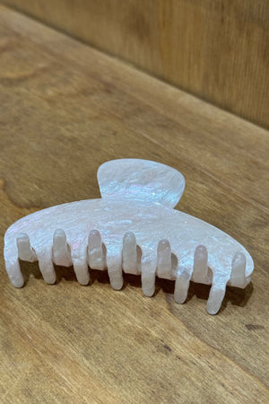 Plaukų spaustukas - baltas