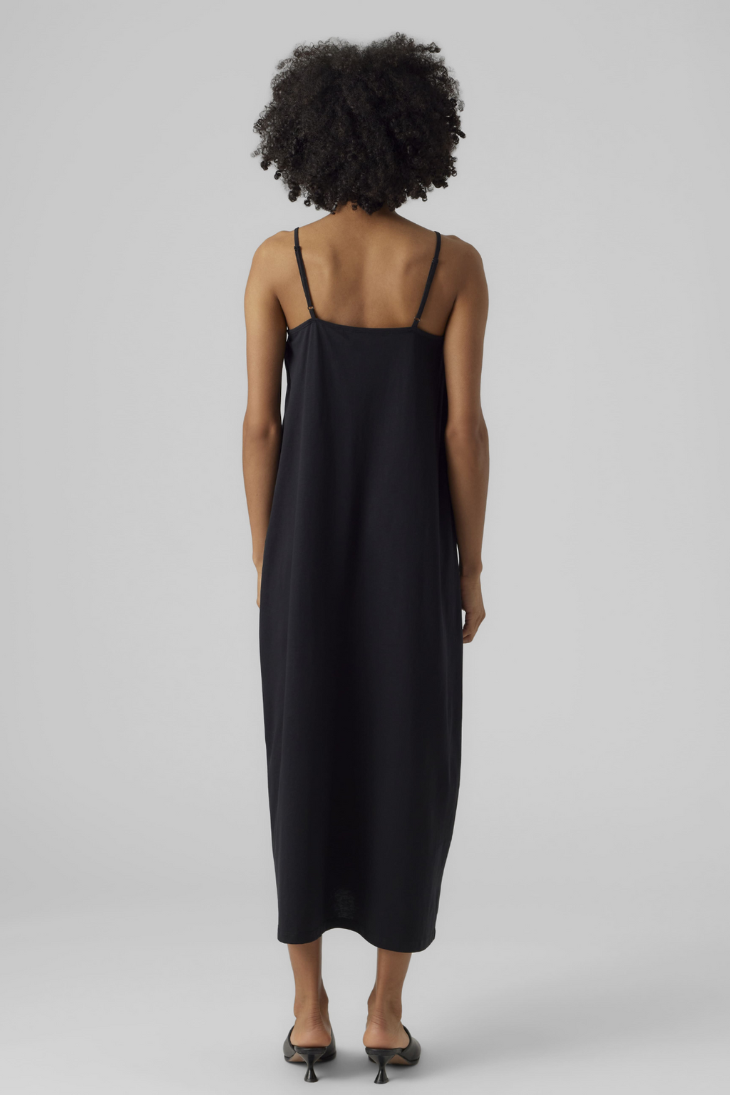 Luna Singlet Ankle Dress - Black