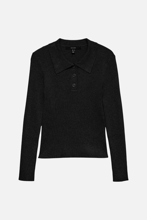 Silje Poloneck Pullover - Black