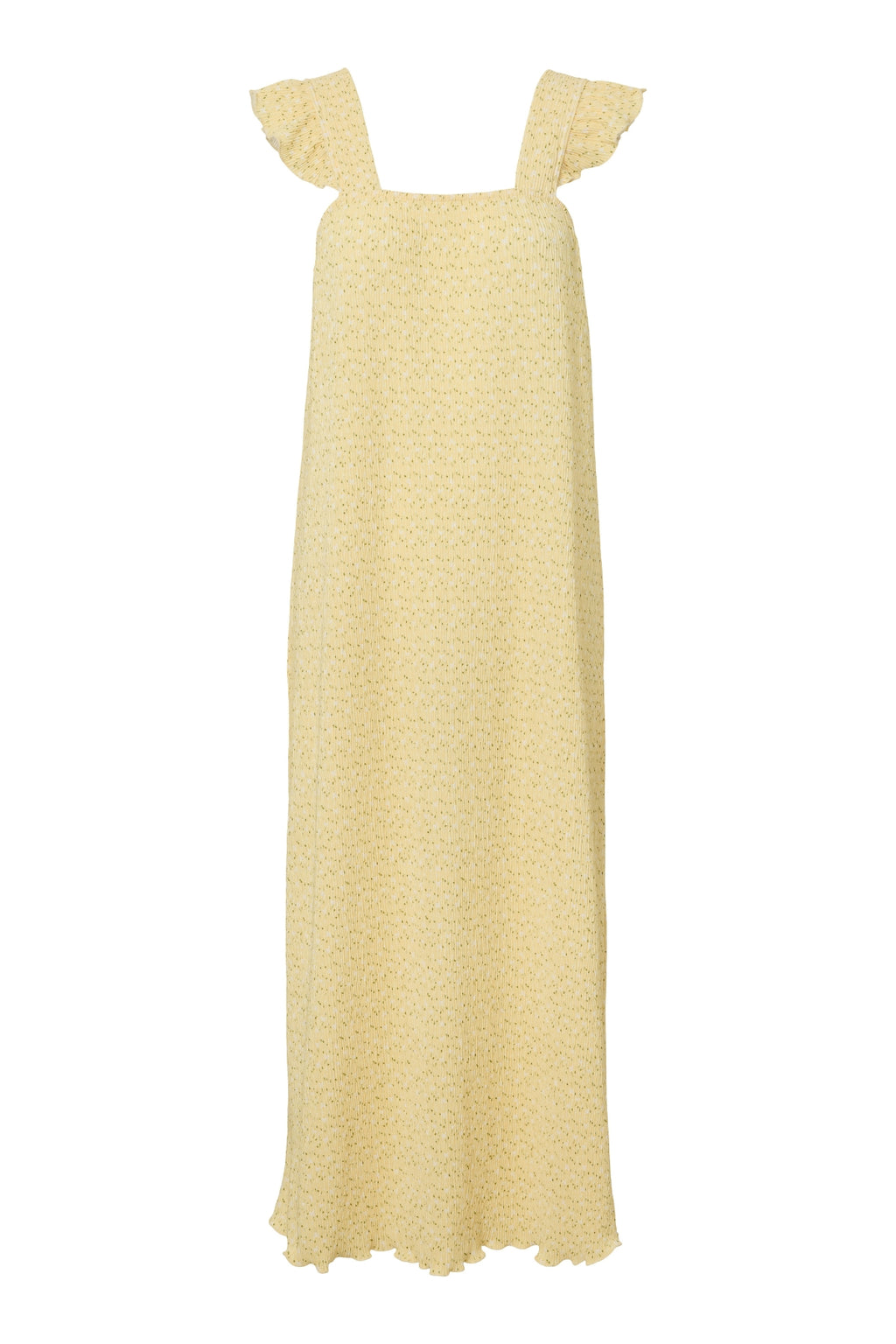 Flora Strap Flounce suknelė - prancūziška vanilė