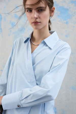 Lumi V-Neck Wrap Top - Nantucket Breeze