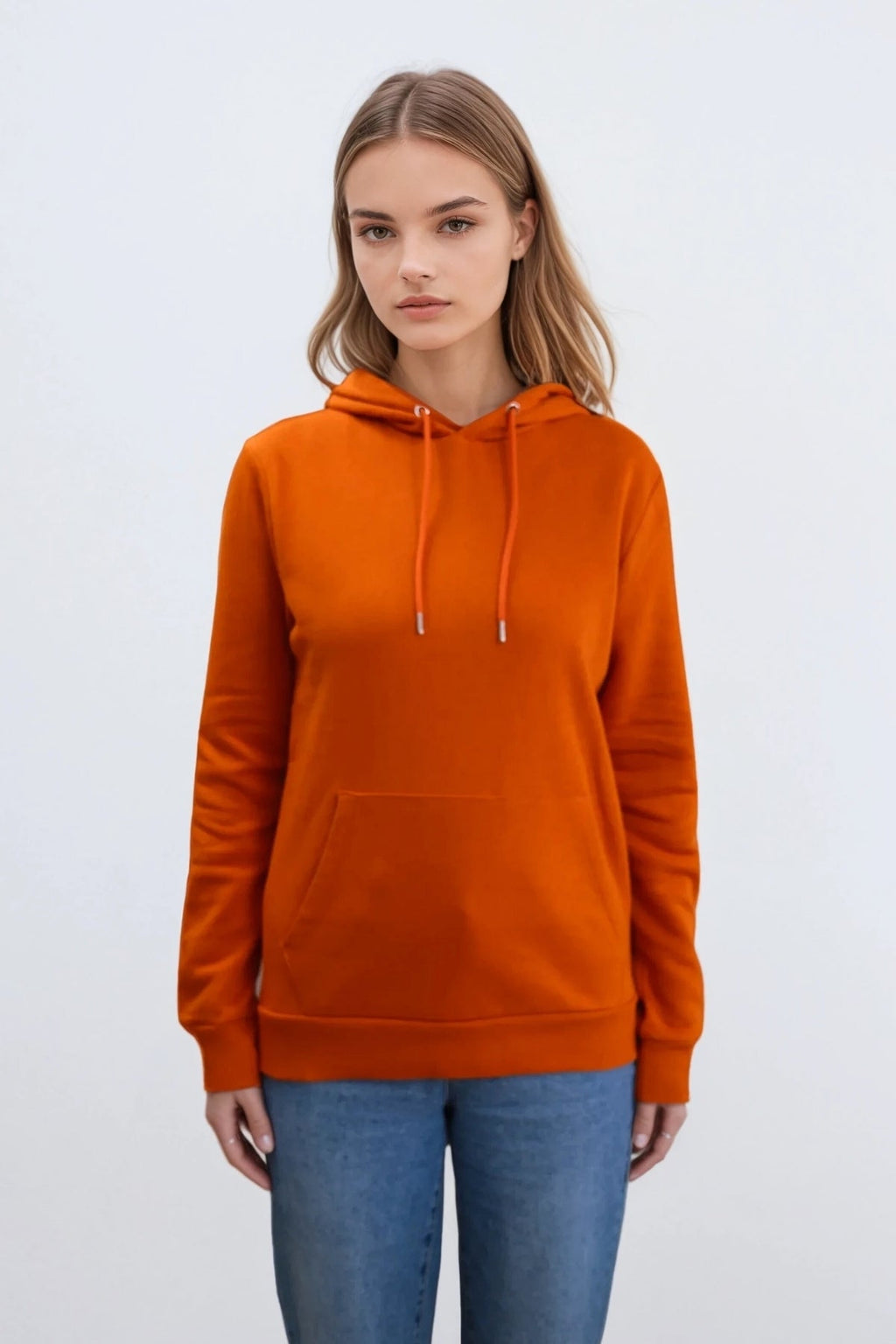 Boyfriend Sweat Hoodie - Orange